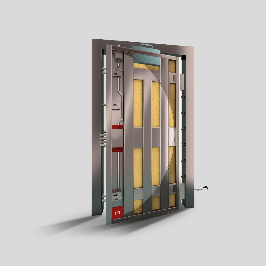 Security Doors - Reinforced Security Door Revolution Porta Block