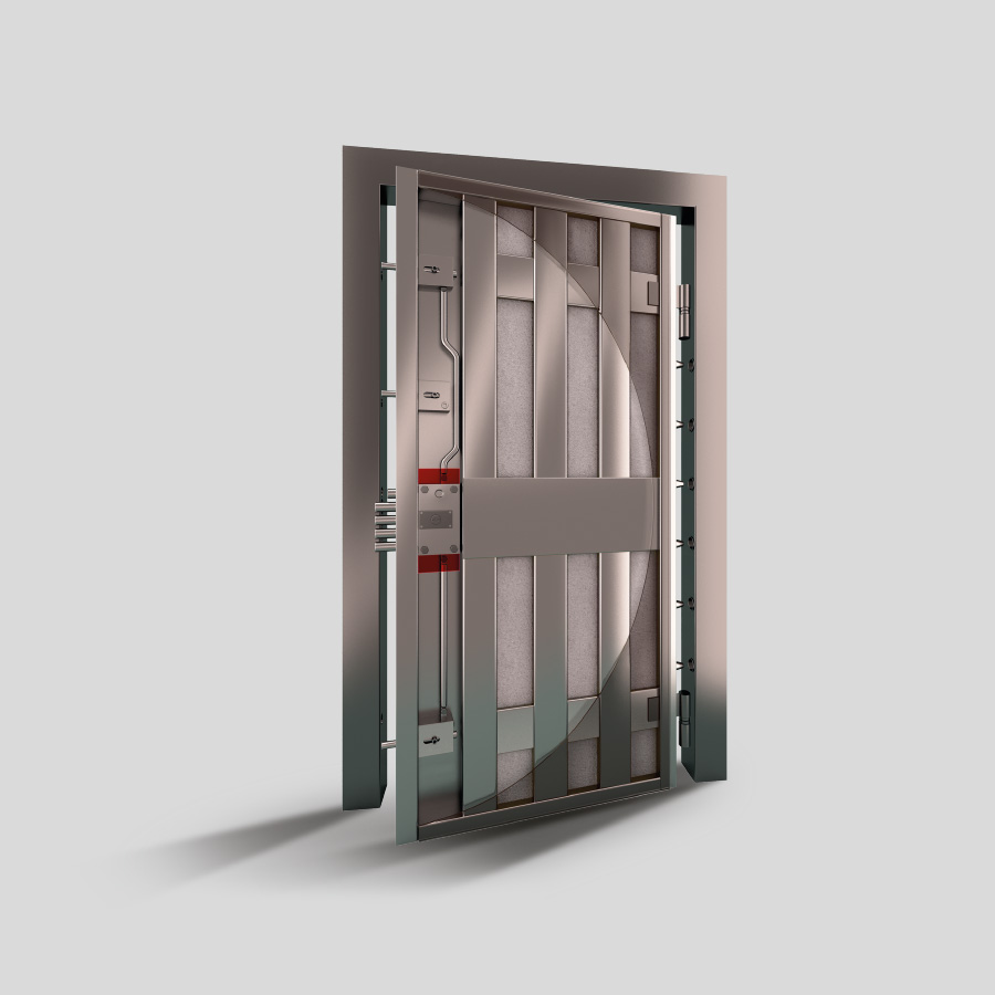 Security Doors - Reinforced Security Door Shell Porta Block